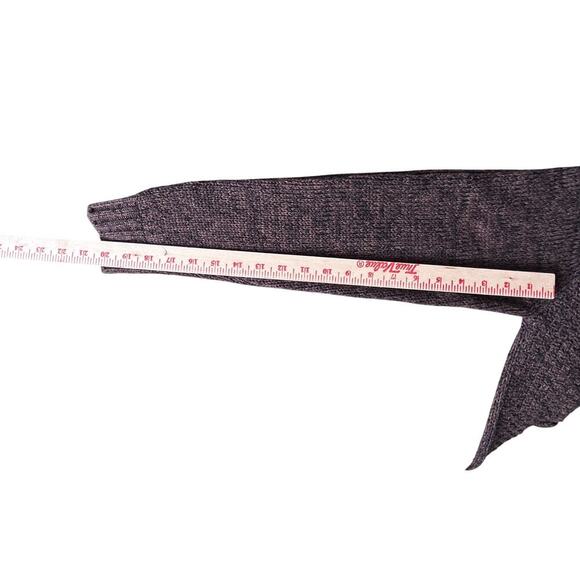 JB Holt Medium Pullover Men’s Knit Sweater Gray Cream 1/4 Toggle Kangaroo Pocket - Picture 5 of 9